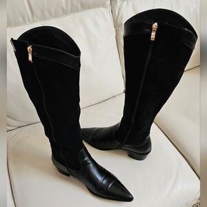 *Torgeis Venezia Tall Boot, Black, Size 10